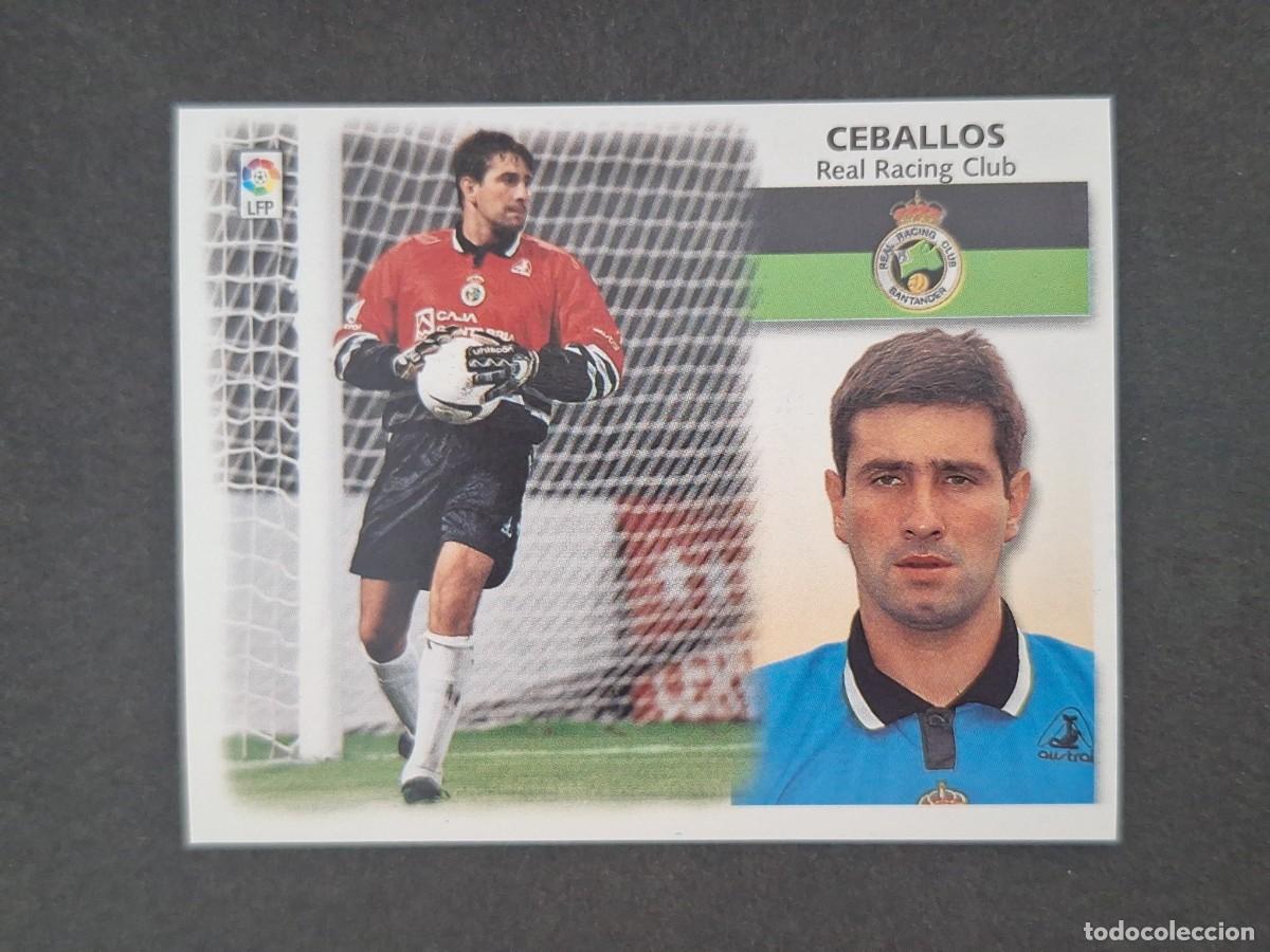 Cromos de f&uacute;tbol: L5 CEBALLOS RACING DE SANTANDER LIGA ESTE 1999 2000 99 00 NUNCA PEGADO SIN PEGAR