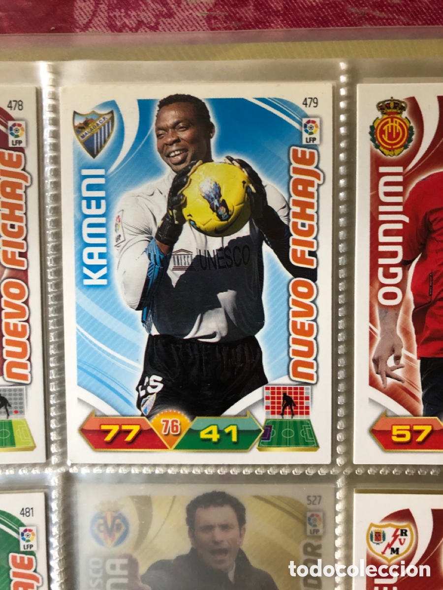 Cromos de f&uacute;tbol: L2 KAMENI MALAGA C. F. 479 NUEVO FICHAJE PANINI ADRENALYN XL LIGA 2011/2012 11 12