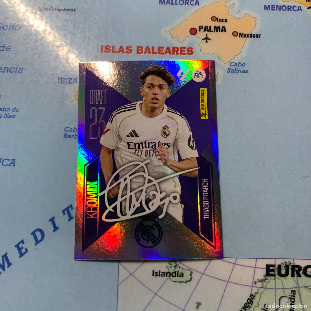Cromos de f&uacute;tbol: Thiago Pitarch Draft 23 Kromix n&uacute;mero k22 Del Real Madrid cromo de la liga este 26-27 2026-2027