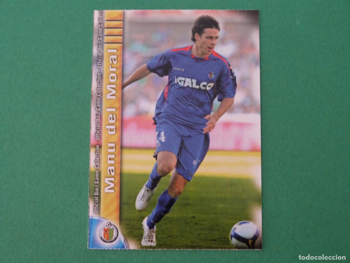 Cromos de f&uacute;tbol: TRADING CARD FUTBOL MANU DEL MORAL GETAFE C.F. N&ordm; 451 FICHAS LIGA MUNDICROMO 2009-2010/09-10