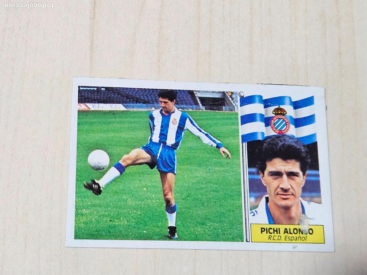 Fu&szlig;ball-Sticker: EDICIONES ESTE 86 87 FICHAJE N&ordm; 11 PICHI ALONSO ESPA&Ntilde;OL CROMO RECUPERADO BUEN ESTADO
