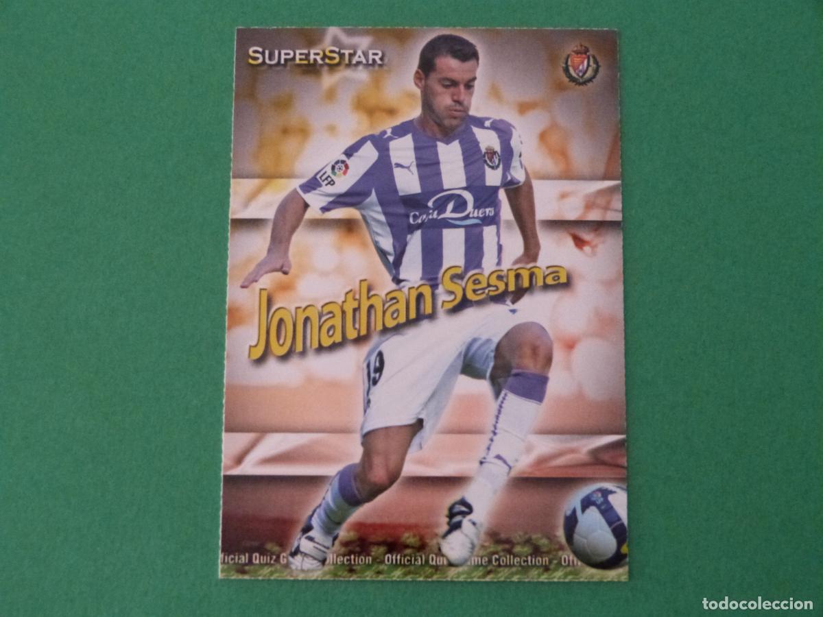Cromos de f&uacute;tbol: TRADING CARD FUTBOL JONATHAN SESMA REAL VALLADOLID MATE N 431 FICHAS LIGA MUNDICROMO 2009-2010/09-10
