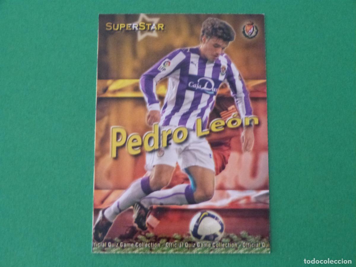 Cromos de f&uacute;tbol: TRADING CARD FUTBOL PEDRO LEON REAL VALLADOLID MATE BAJA 430 FICHAS LIGA MUNDICROMO 2009-2010/09-10
