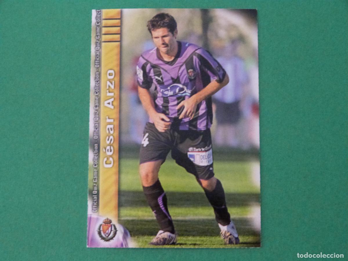 Fu&szlig;ball-Sticker: TRADING CARD FUTBOL CESAR ARZO REAL VALLADOLID N&ordm; 412 FICHAS LIGA MUNDICROMO 2009-2010/09-10
