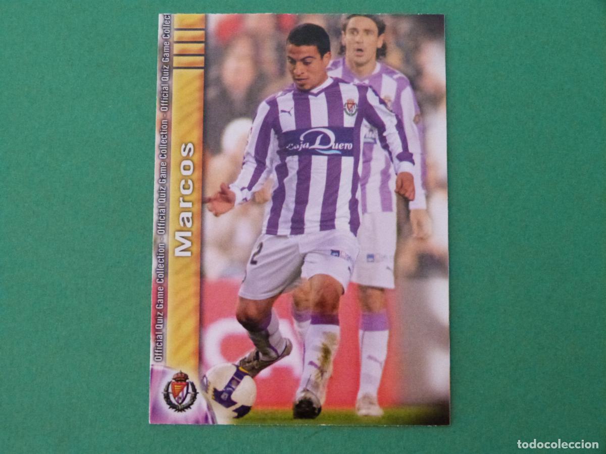 Cromos de f&uacute;tbol: TRADING CARD FUTBOL MARCOS REAL VALLADOLID ERROR N&ordm; 411 FICHAS LIGA MUNDICROMO 2009-2010/09-10