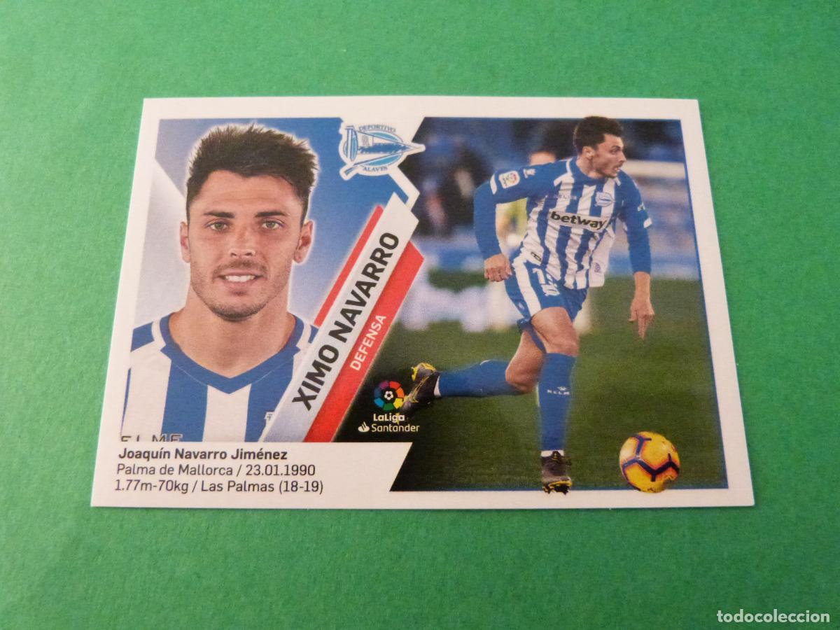 Cromos de Futebol: CROMO FUTBOL XIMO NAVARRO DEPORTIVO ALAVES SIN PEGAR N&ordm; 4 LIGA ESTE 2019-2020/19-20 PANINI
