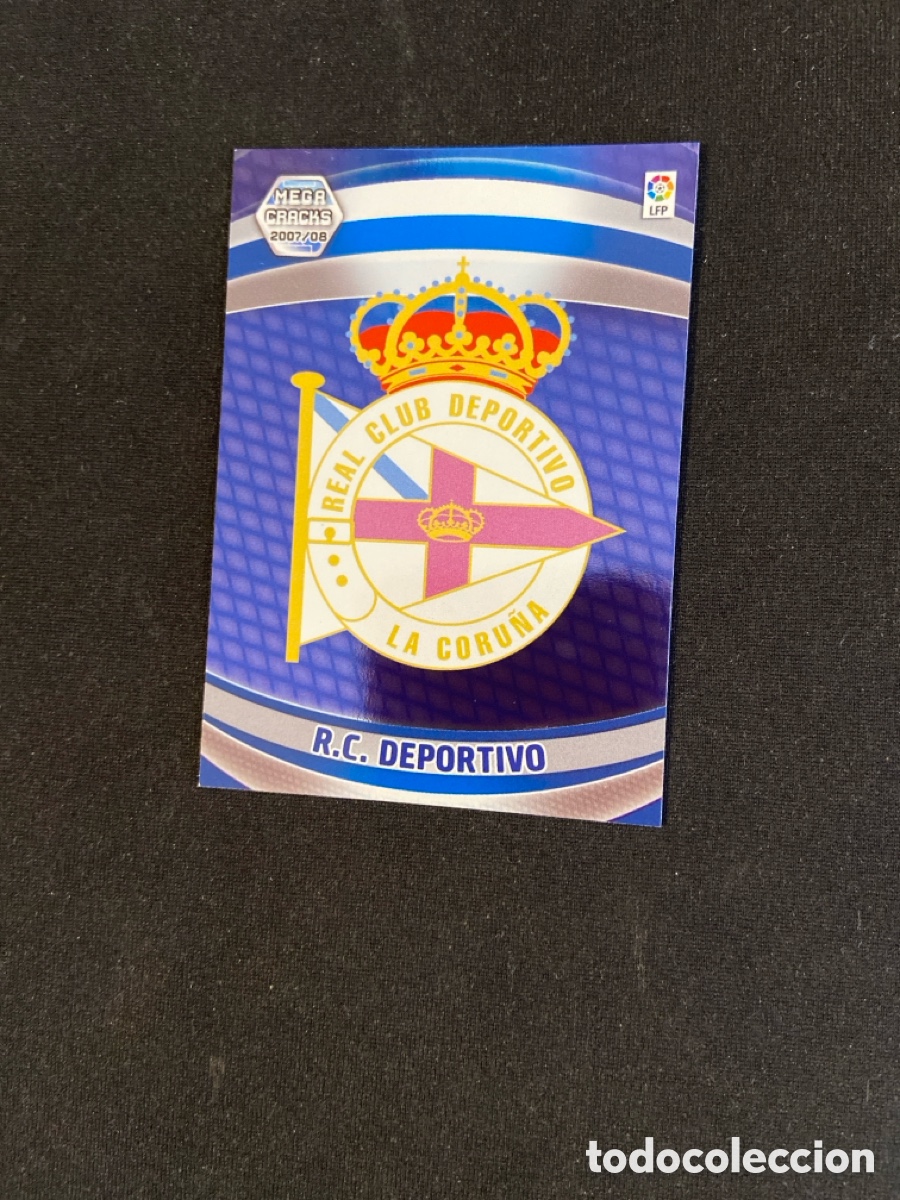 Cromos de f&uacute;tbol: ESCUDO 91 (DEPORTIVO CORU&Ntilde;A) PANINI MEGACRACKS 2007-2008 07 08 CROMO CARTA M-3