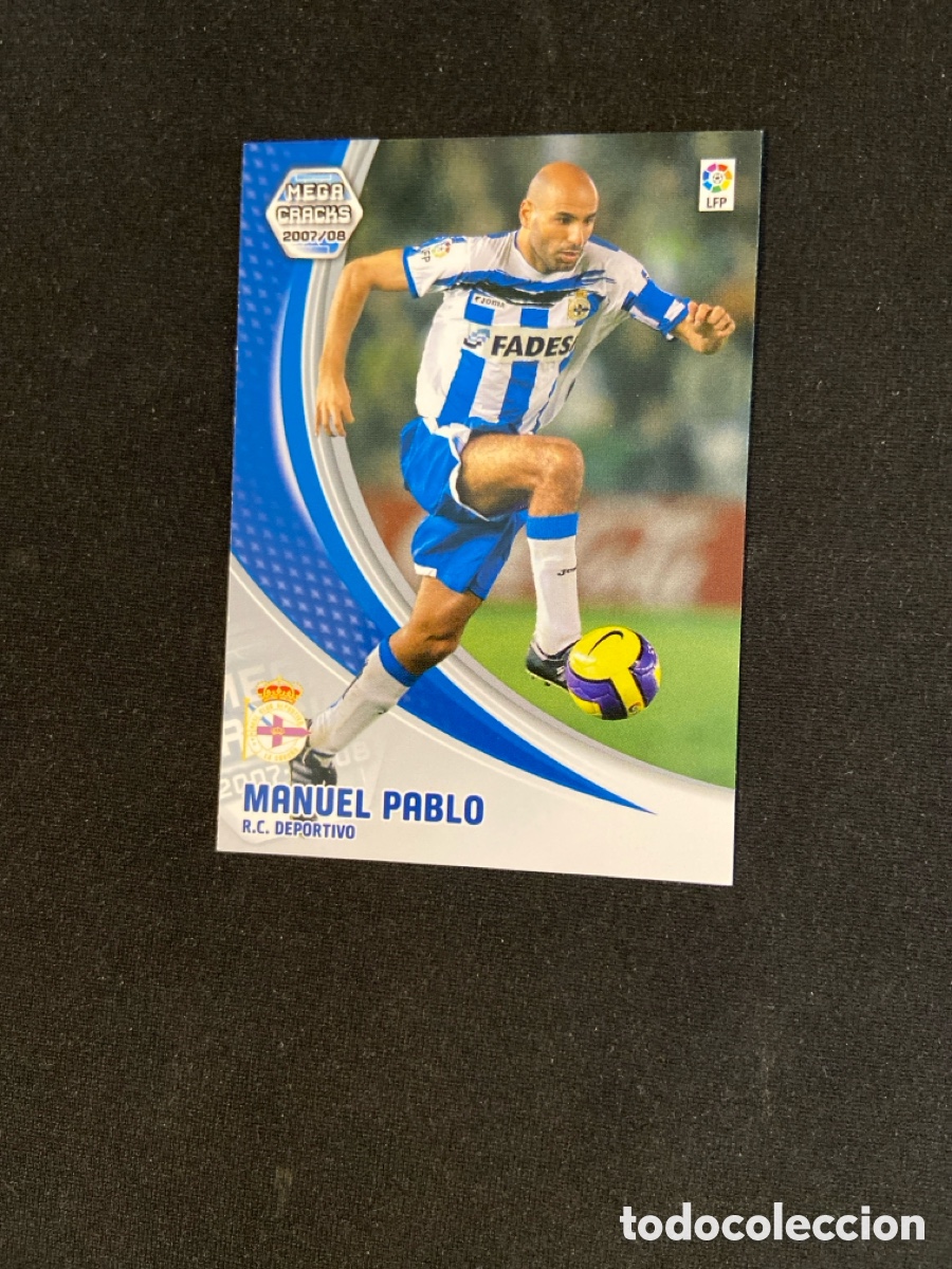 Cromos de f&uacute;tbol: MANUEL PABLO 93 (DEPORTIVO CORU&Ntilde;A) PANINI MEGACRACKS 2007-2008 07 08 CROMO CARTA M-3