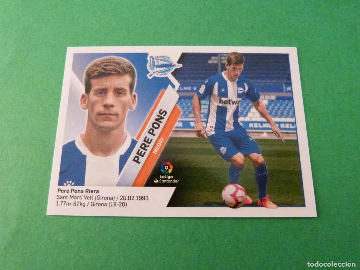Cromos de f&uacute;tbol: CROMO FUTBOL PERE PONS DEPORTIVO ALAVES SIN PEGAR N&ordm; 9 LIGA ESTE 2019-2020/19-20 PANINI
