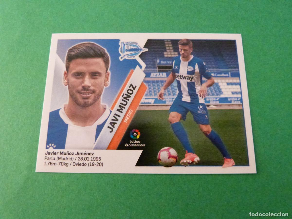 Cromos de f&uacute;tbol: CROMO FUTBOL JAVI MU&Ntilde;OZ DEPORTIVO ALAVES SIN PEGAR N&ordm; 12 B LIGA ESTE 2019-2020/19-20 PANINI