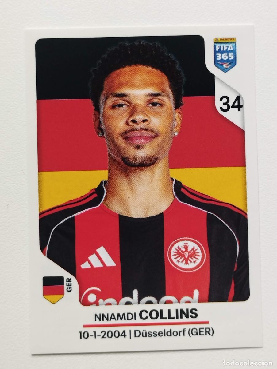 Cartes &agrave; collectionner de Football: CROMO STICKER PANINI FIFA 365 2026 NNAMDI COLLINS 192 EINTRACHT FRANKFURT
