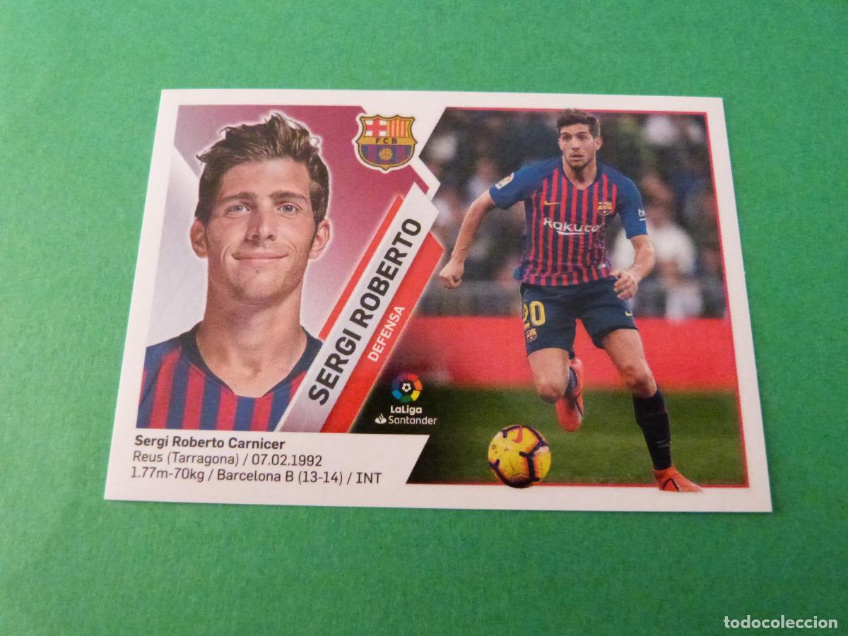 Cartes &agrave; collectionner de Football: CROMO FUTBOL SERGI ROBERTO F.C. BARCELONA SIN PEGAR N&ordm; 4 A LIGA ESTE 2019-2020/19-20 PANINI