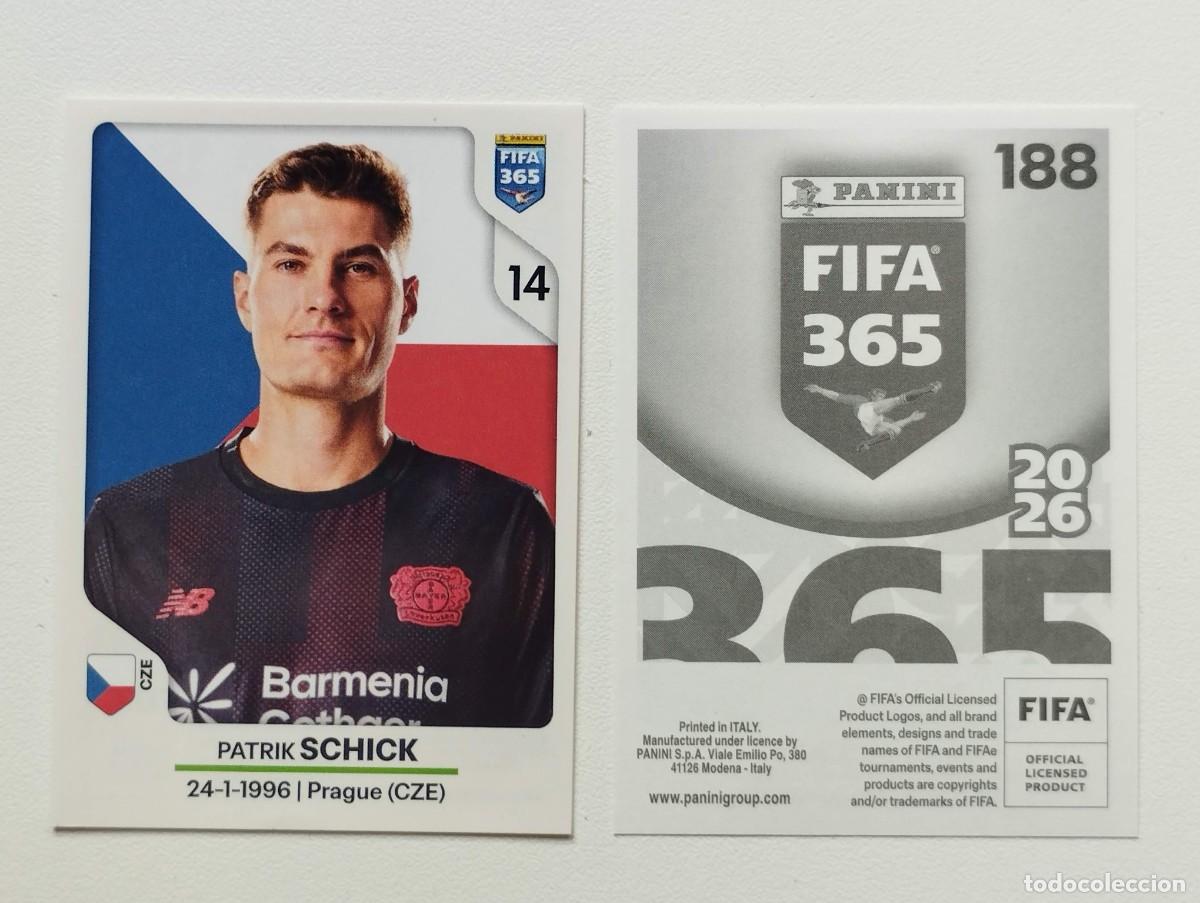 Cartes &agrave; collectionner de Football: CROMO STICKER PANINI FIFA 365 2026 PATRIK SCHICK 188 BAYER LEVERKUSEN