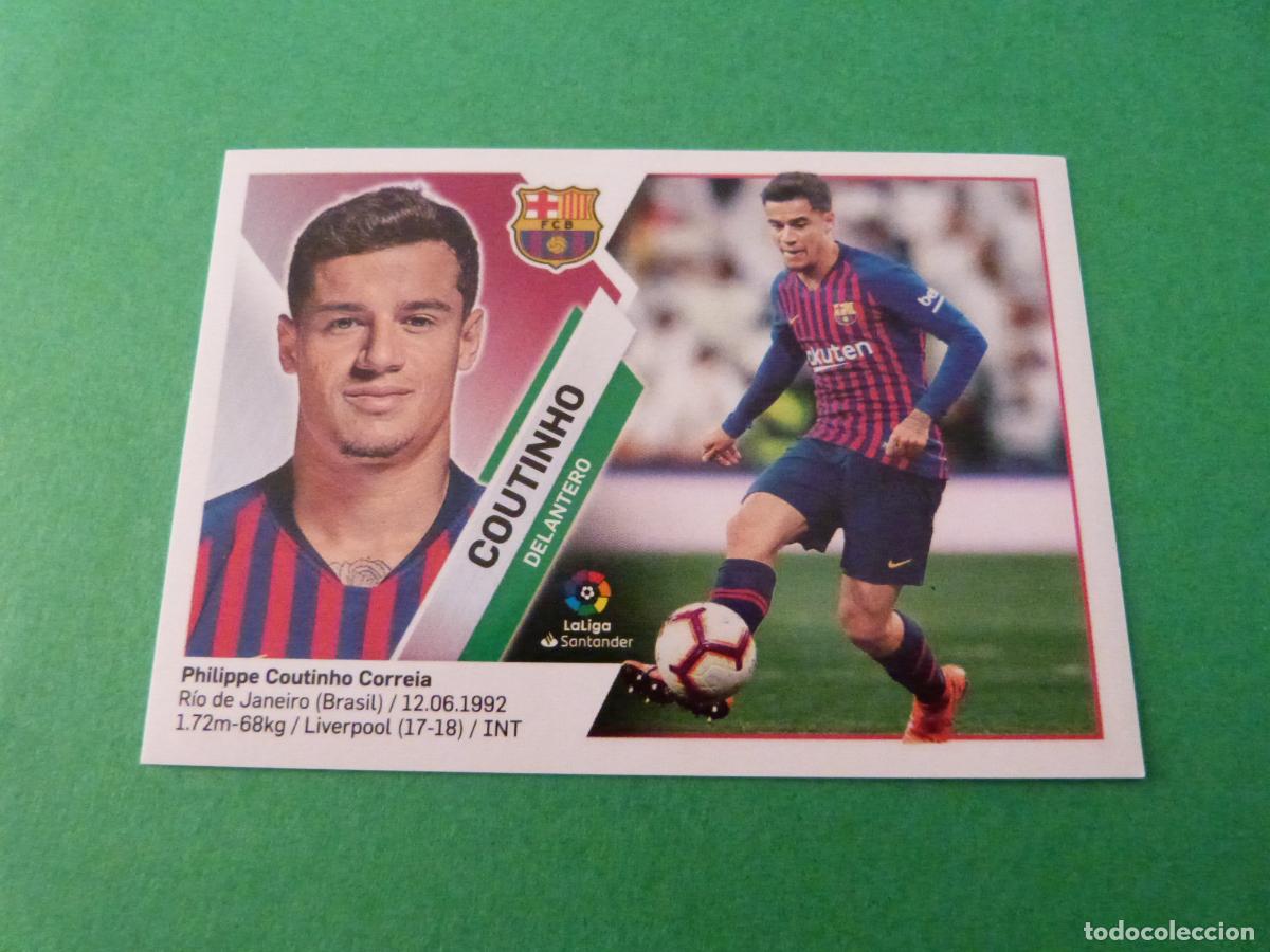 Cromos de f&uacute;tbol: CROMO FUTBOL COUTINHO F.C. BARCELONA SIN PEGAR N&ordm; 13 LIGA ESTE 2019-2020/19-20 PANINI