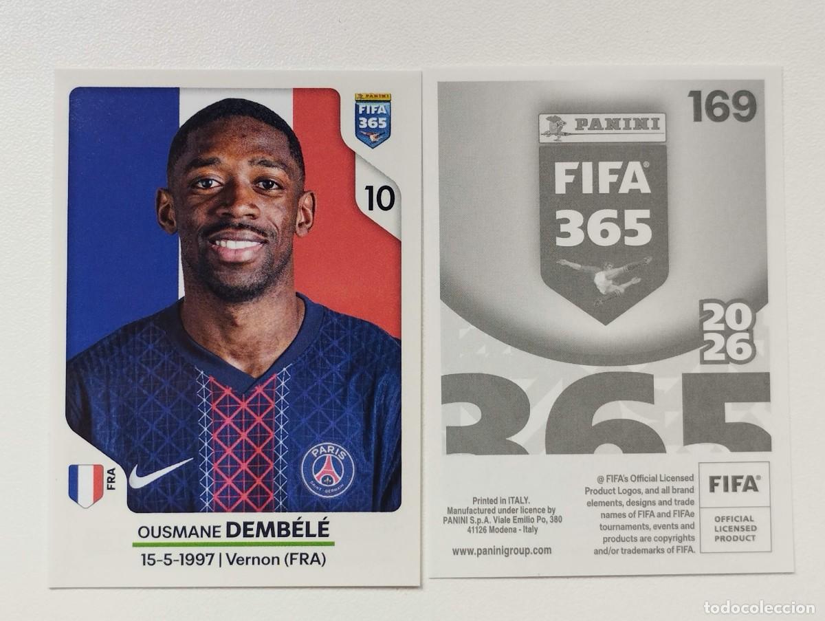 Cromos de f&uacute;tbol: CROMO STICKER PANINI FIFA 365 2026 OUSMANE DEMBELE 169 PSG