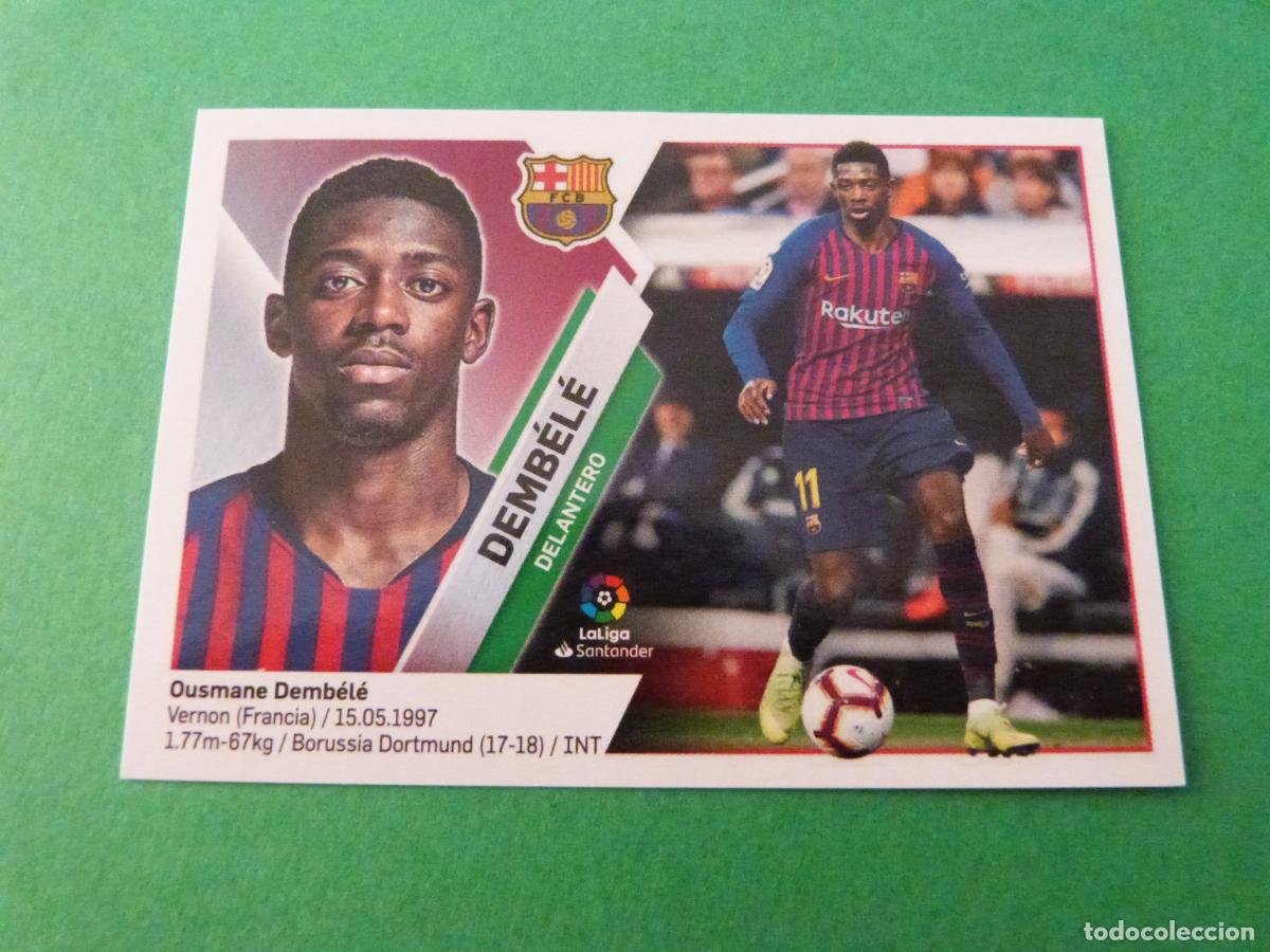 Cromos de f&uacute;tbol: CROMO FUTBOL DEMBELE F.C. BARCELONA SIN PEGAR N&ordm; 16 LIGA ESTE 2019-2020/19-20 PANINI