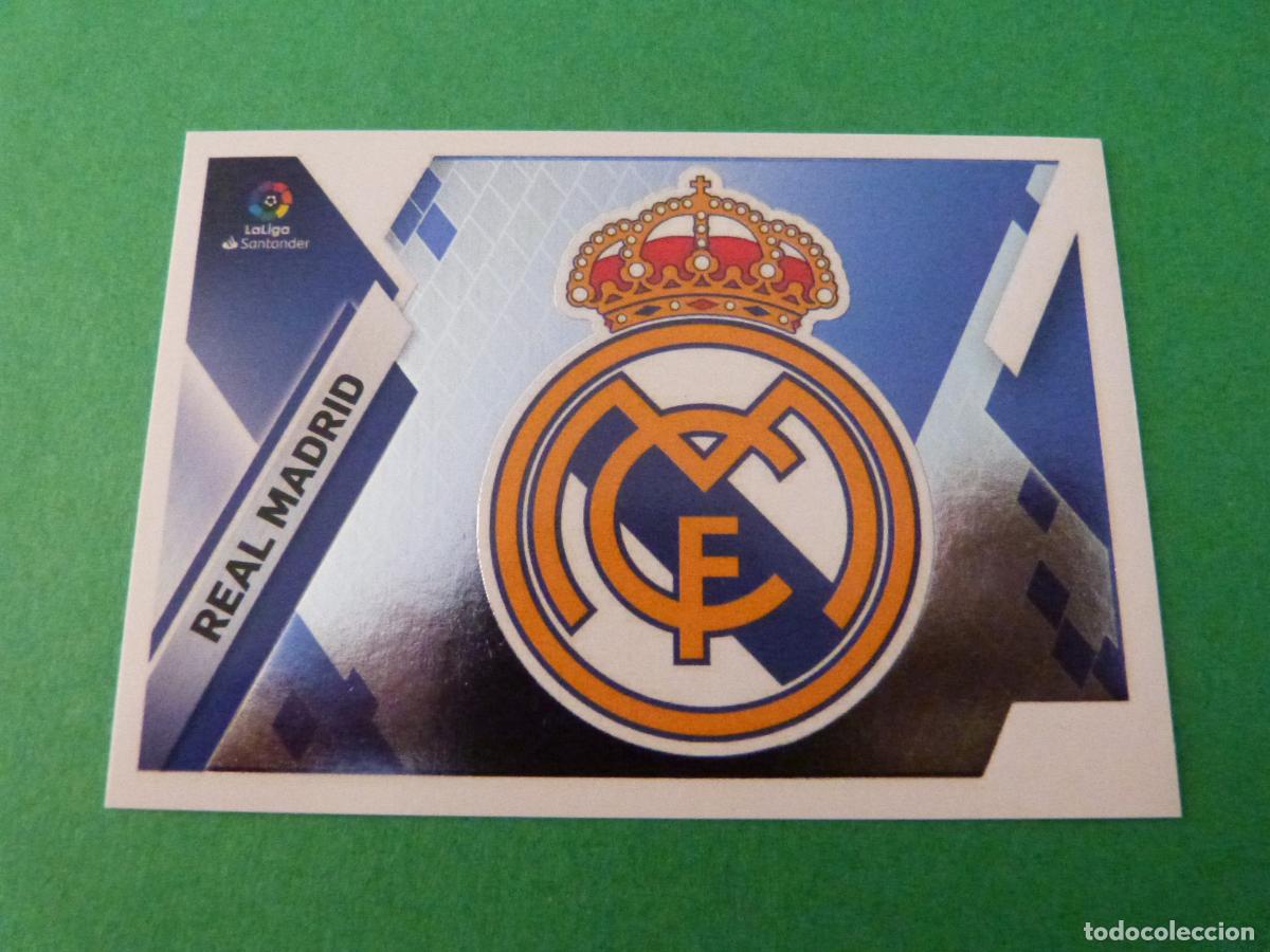 Cromos de f&uacute;tbol: CROMO FUTBOL ESCUDO REAL MADRID C.F. SIN PEGAR N&ordm; 25 LIGA ESTE 2019-2020/19-20 PANINI