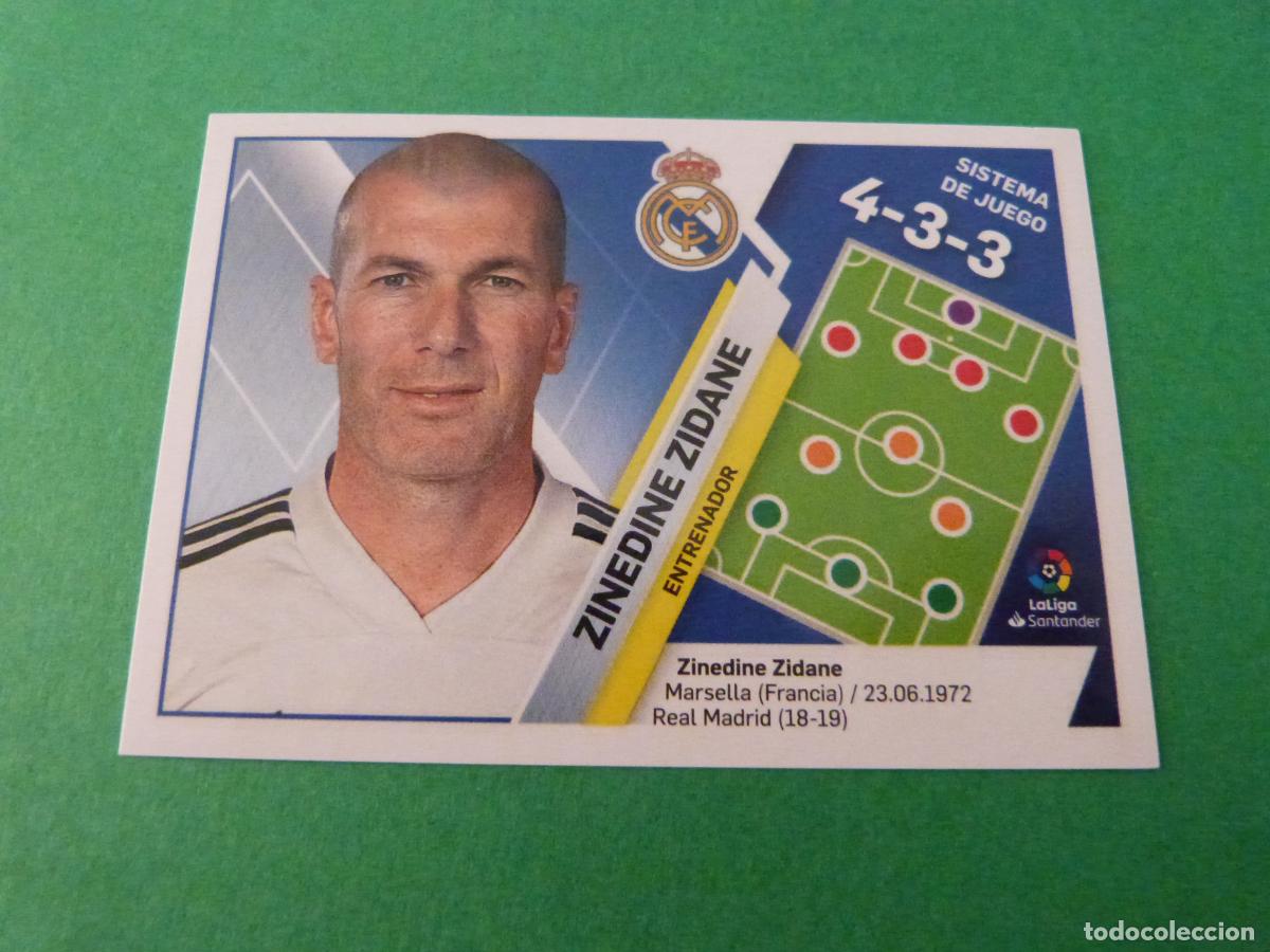 Cromos de f&uacute;tbol: CROMO FUTBOL ZIDANE REAL MADRID C.F. SIN PEGAR N&ordm; 26 LIGA ESTE 2019-2020/19-20 PANINI
