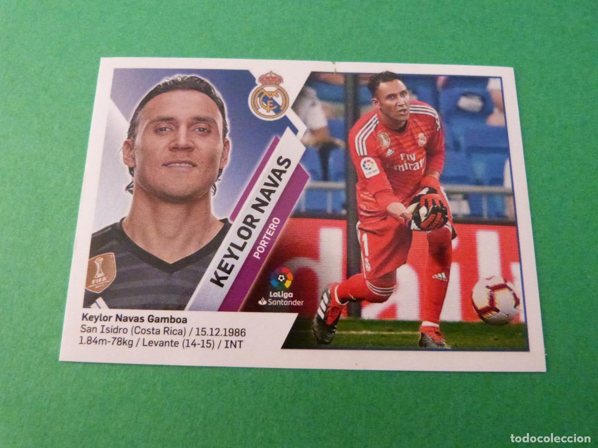 Cromos de f&uacute;tbol: CROMO FUTBOL KEYLOR NAVAS REAL MADRID C.F. SIN PEGAR N&ordm; 2 LIGA ESTE 2019-2020/19-20 PANINI