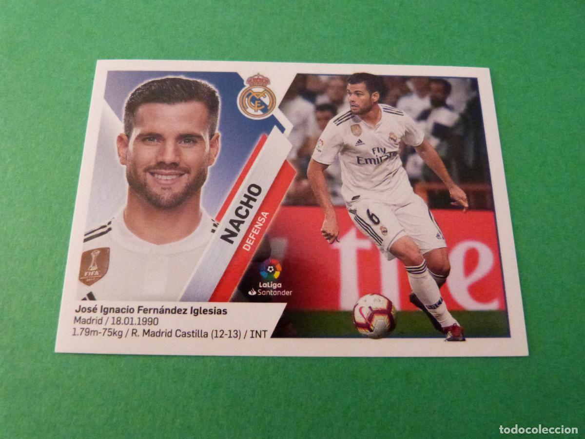 Cromos de f&uacute;tbol: CROMO FUTBOL NACHO REAL MADRID C.F. SIN PEGAR N&ordm; 4 A LIGA ESTE 2019-2020/19-20 PANINI