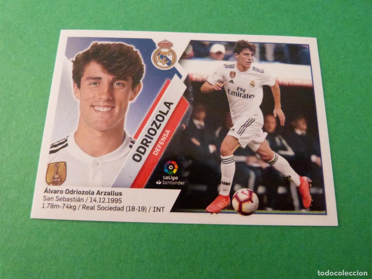 Cromos de f&uacute;tbol: CROMO FUTBOL ODRIOZOLA REAL MADRID C.F. SIN PEGAR N&ordm; 4 B LIGA ESTE 2019-2020/19-20 PANINI
