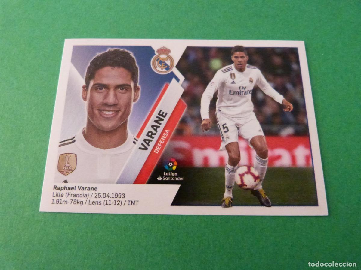 Cromos de f&uacute;tbol: CROMO FUTBOL VARANE REAL MADRID C.F. SIN PEGAR N&ordm; 5 LIGA ESTE 2019-2020/19-20 PANINI
