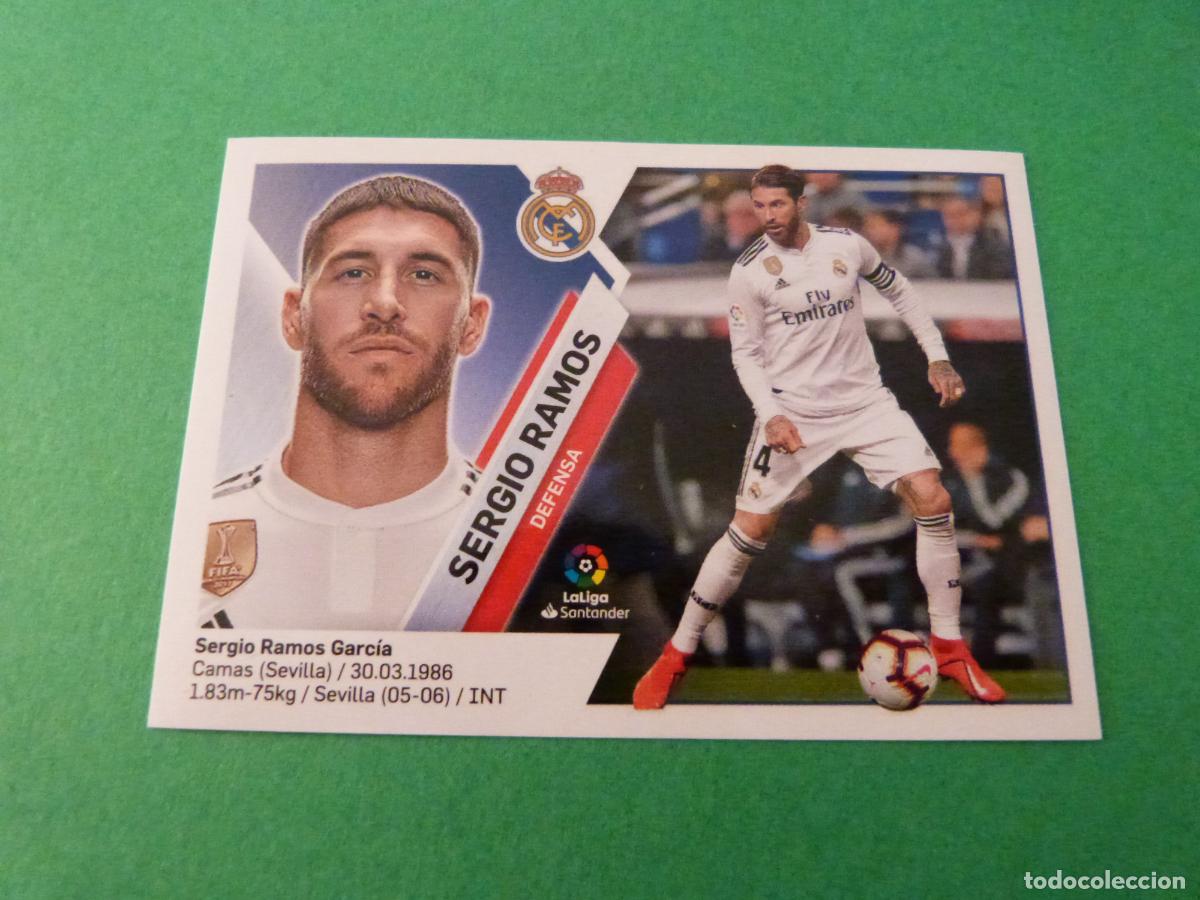 Cromos de f&uacute;tbol: CROMO FUTBOL SERGIO RAMOS REAL MADRID C.F. SIN PEGAR N&ordm; 6 LIGA ESTE 2019-2020/19-20 PANINI
