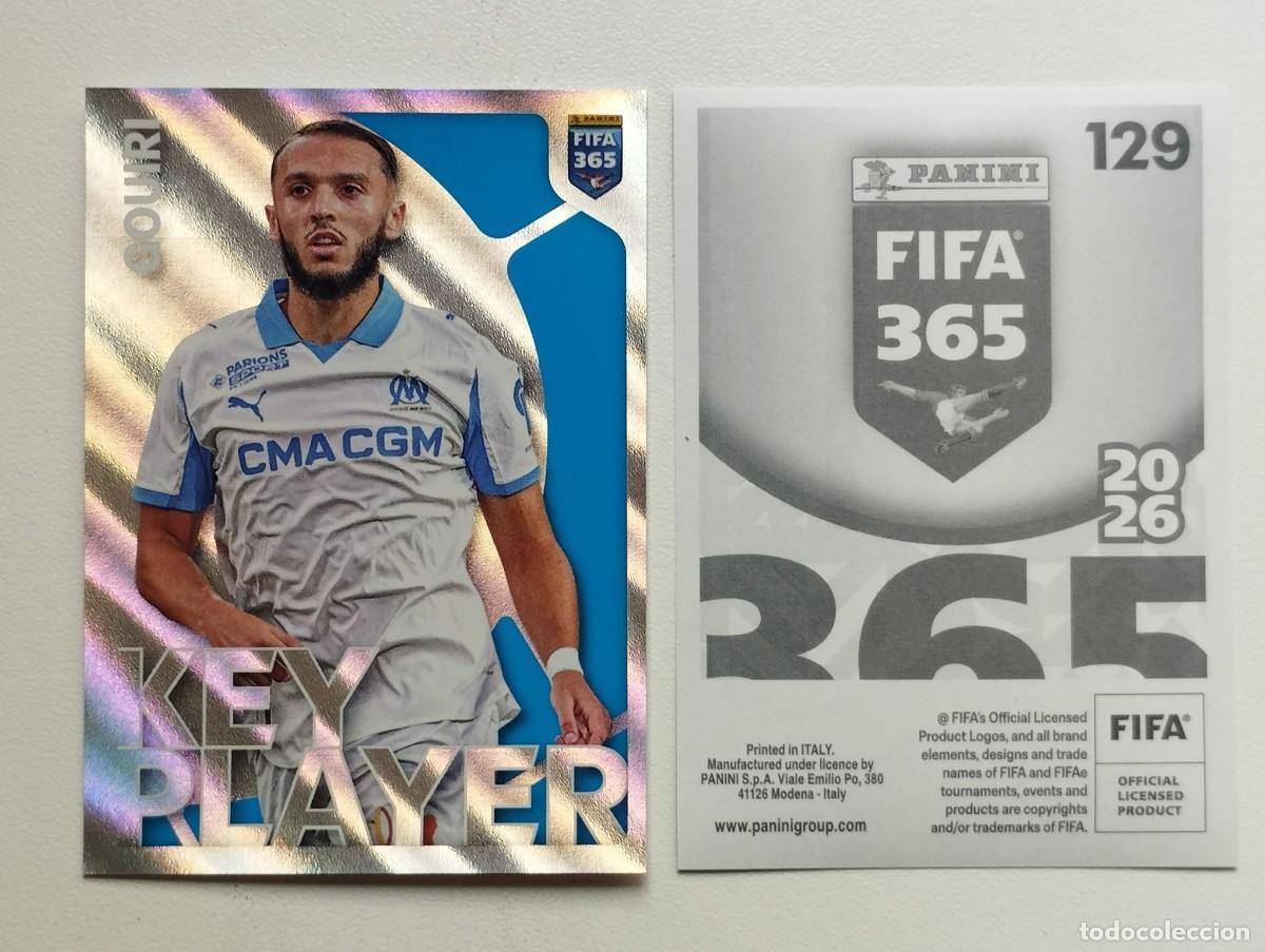 Football Stickers: CROMO STICKER PANINI FIFA 365 2026 KEY PLAYER GOURI 129 OLYMPIQUE DE MARSELLA