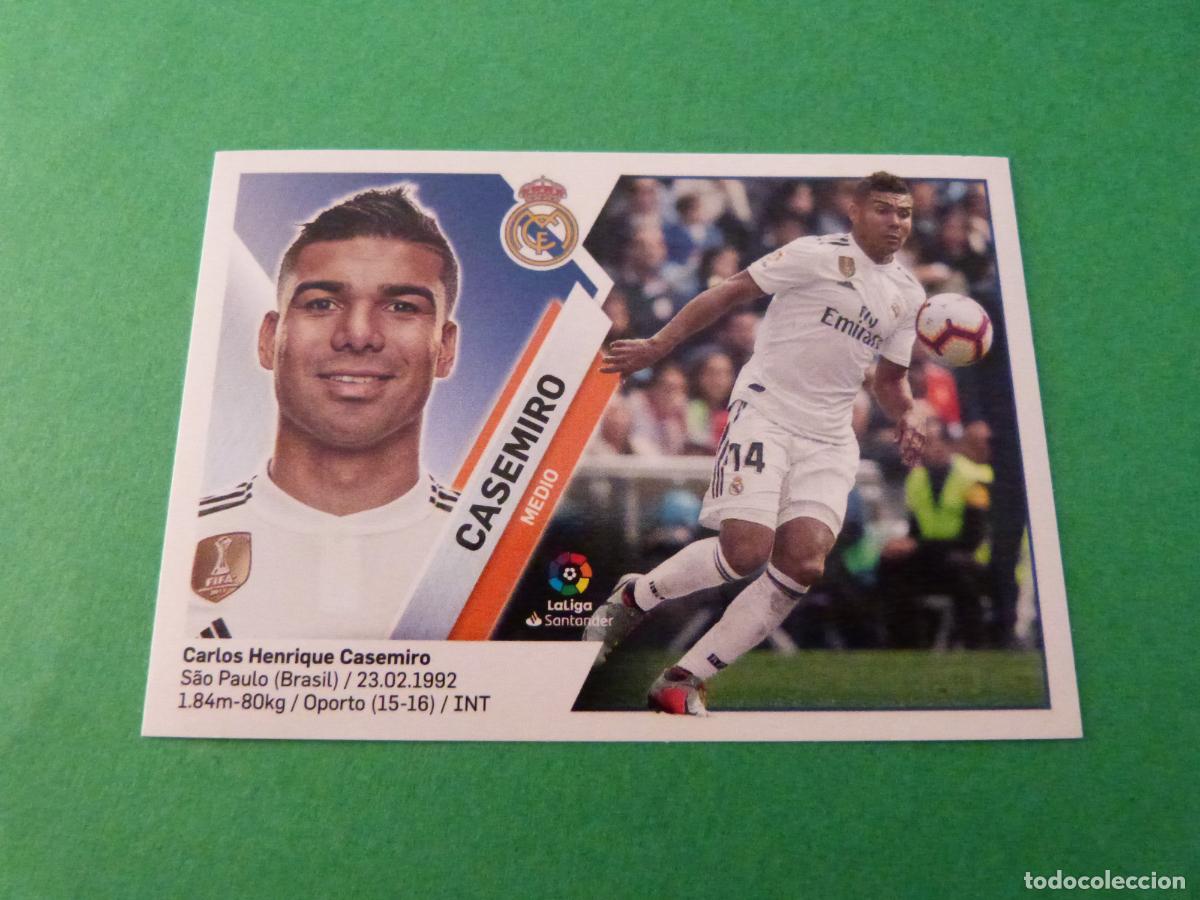 Cromos de f&uacute;tbol: CROMO FUTBOL CASEMIRO REAL MADRID C.F. SIN PEGAR N&ordm; 8 LIGA ESTE 2019-2020/19-20 PANINI