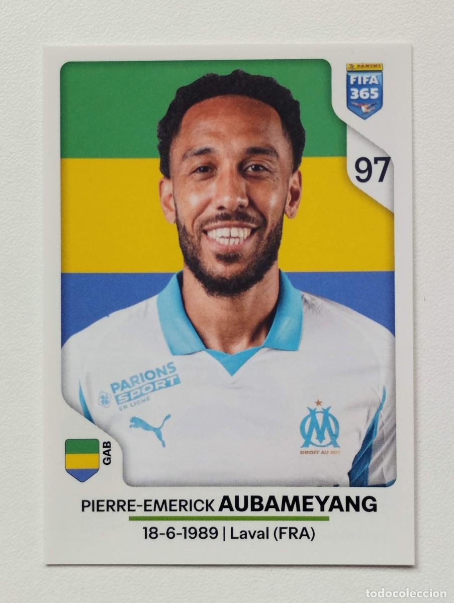 Football Stickers: CROMO STICKER PANINI FIFA 365 2026 PIERRE-EMERICK AUBAMEYANG 132 OLYMPIQUE DE MARSELLA