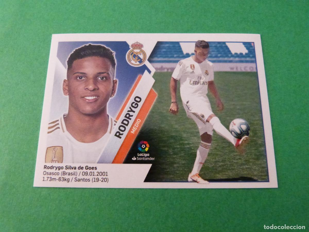 Cromos de f&uacute;tbol: CROMO FUTBOL RODRYGO REAL MADRID C.F. ROOKIE SIN PEGAR N&ordm; 11 B LIGA ESTE 2019-2020/19-20 PANINI