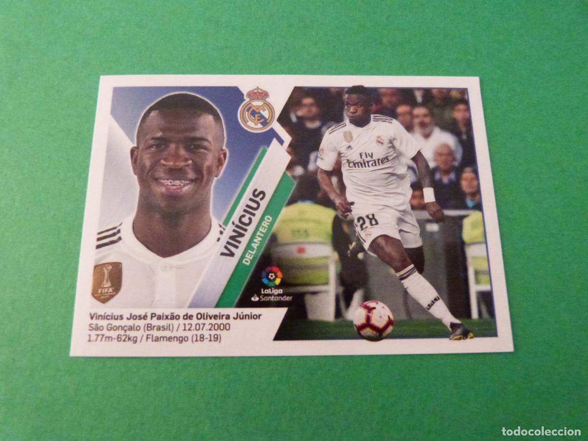 Cromos de f&uacute;tbol: CROMO FUTBOL VINICIUS REAL MADRID C.F. SIN PEGAR N&ordm; 14 A LIGA ESTE 2019-2020/19-20 PANINI