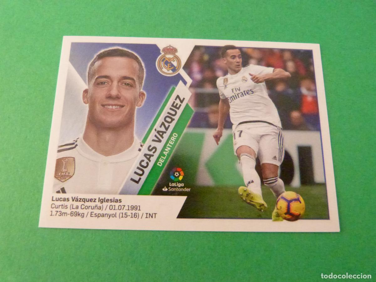 Cromos de f&uacute;tbol: CROMO FUTBOL LUCAS VAZQUEZ REAL MADRID C.F. SIN PEGAR N&ordm; 14 B LIGA ESTE 2019-2020/19-20 PANINI