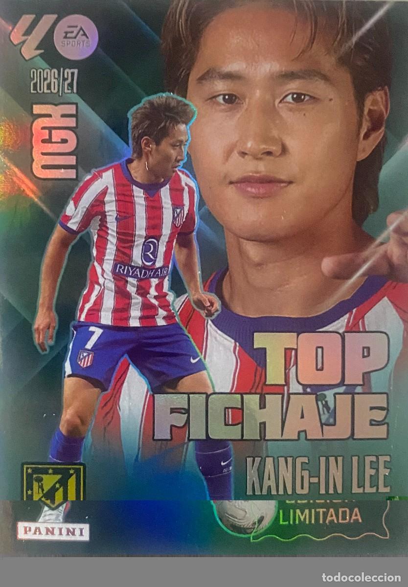 Cromos de f&uacute;tbol: Top Fichaje Kang-In Lee Atl&eacute;tico Madrid MGK 2026/27 2026 2027 EDICI&Oacute;N LIMITADA
