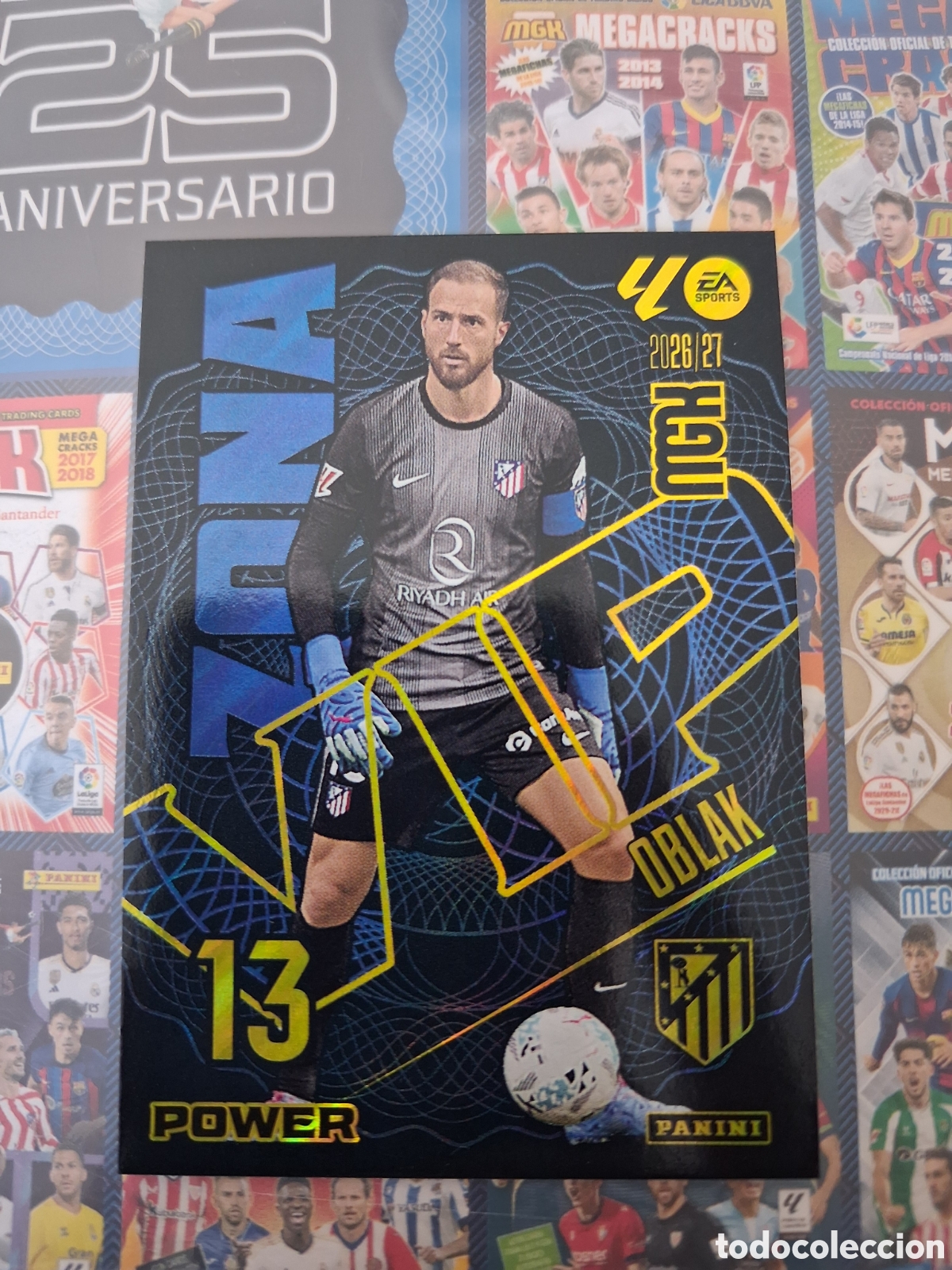 Cromos de f&uacute;tbol: Oblak 403P Zona Vip Atl&eacute;tico de Madrid Megacracks 2026-27 Panini
