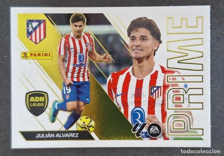 Cromos de f&uacute;tbol: Julian Alvarez #5 Atletico Madrid ADN Prime Panini Liga Este 2026 2027