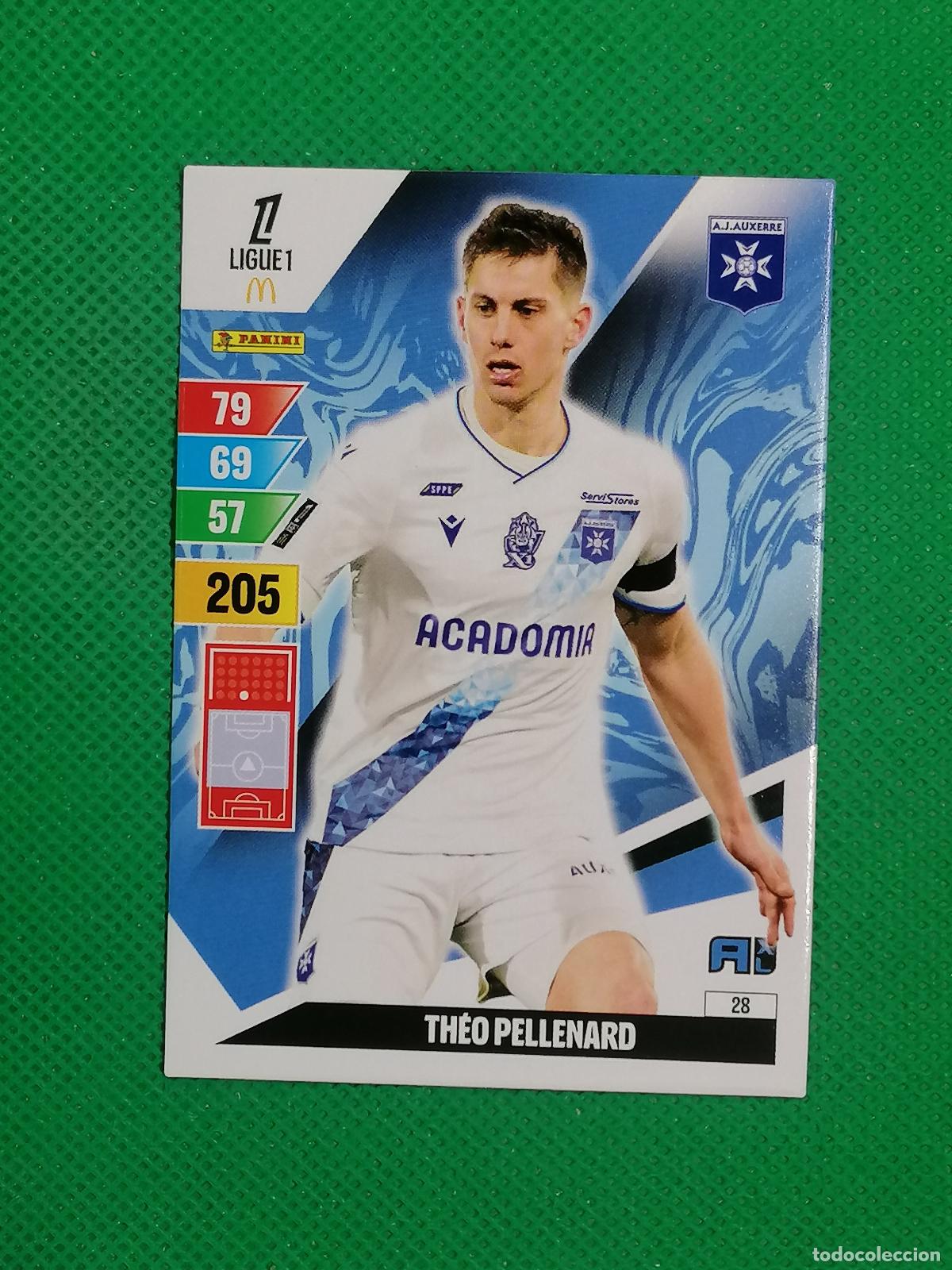 Cromos de f&uacute;tbol: 28 THEO PELLENARD AJ AUXERRE ⚽ LIGUE 1 MCDONALDS ADRENALYN XL 2024 2025 24 25 ⚽