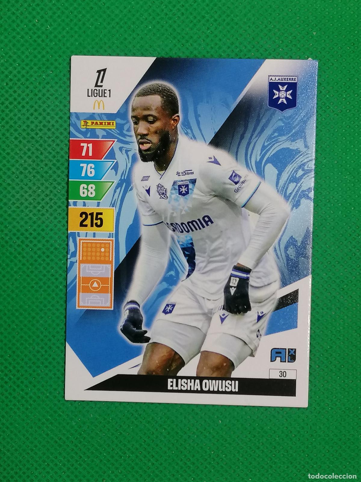 Cromos de f&uacute;tbol: 30 ELISHA OWUSU AJ AUXERRE ⚽ LIGUE 1 MCDONALDS ADRENALYN XL 2024 2025 24 25 ⚽