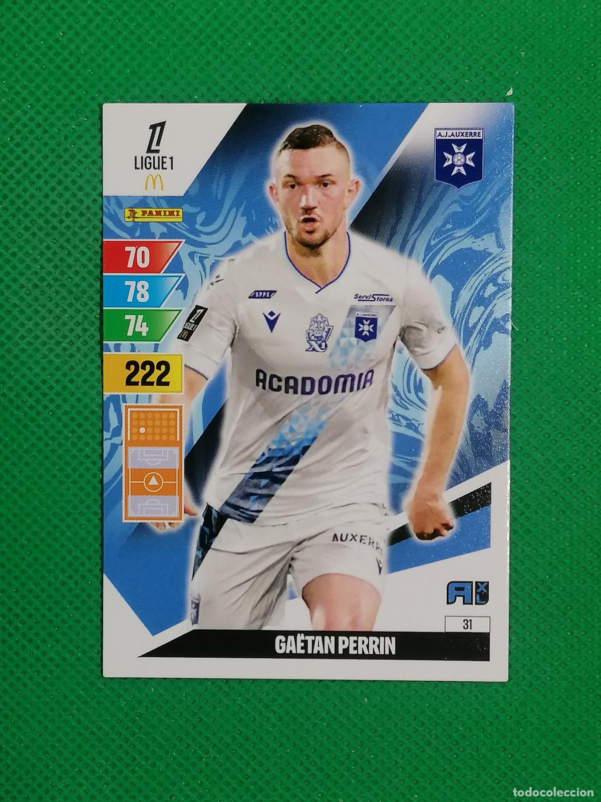 Cromos de f&uacute;tbol: 31 GAETAN PERRIN AJ AUXERRE ⚽ LIGUE 1 MCDONALDS ADRENALYN XL 2024 2025 24 25 ⚽