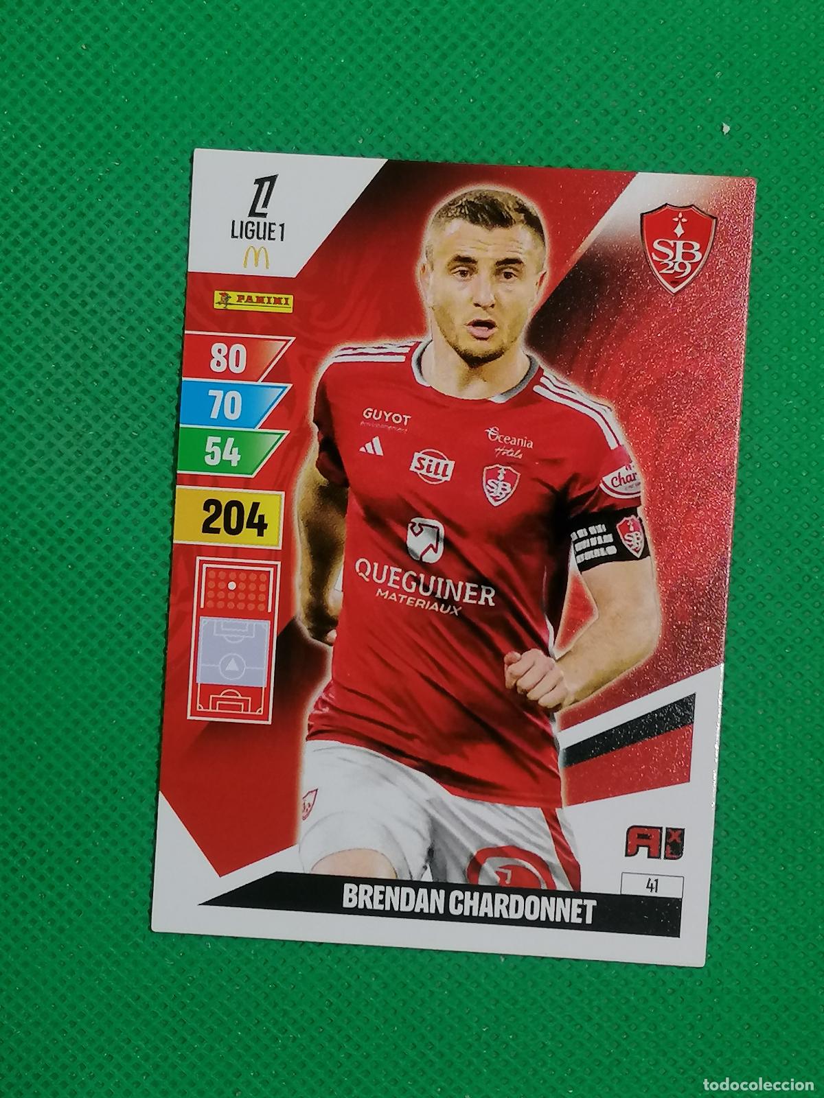 Cromos de f&uacute;tbol: 41 BRENDAN CHARDONNET STADE BRESTOIS 29 ⚽ LIGUE 1 MCDONALDS ADRENALYN XL 2024 2025 24 25 ⚽