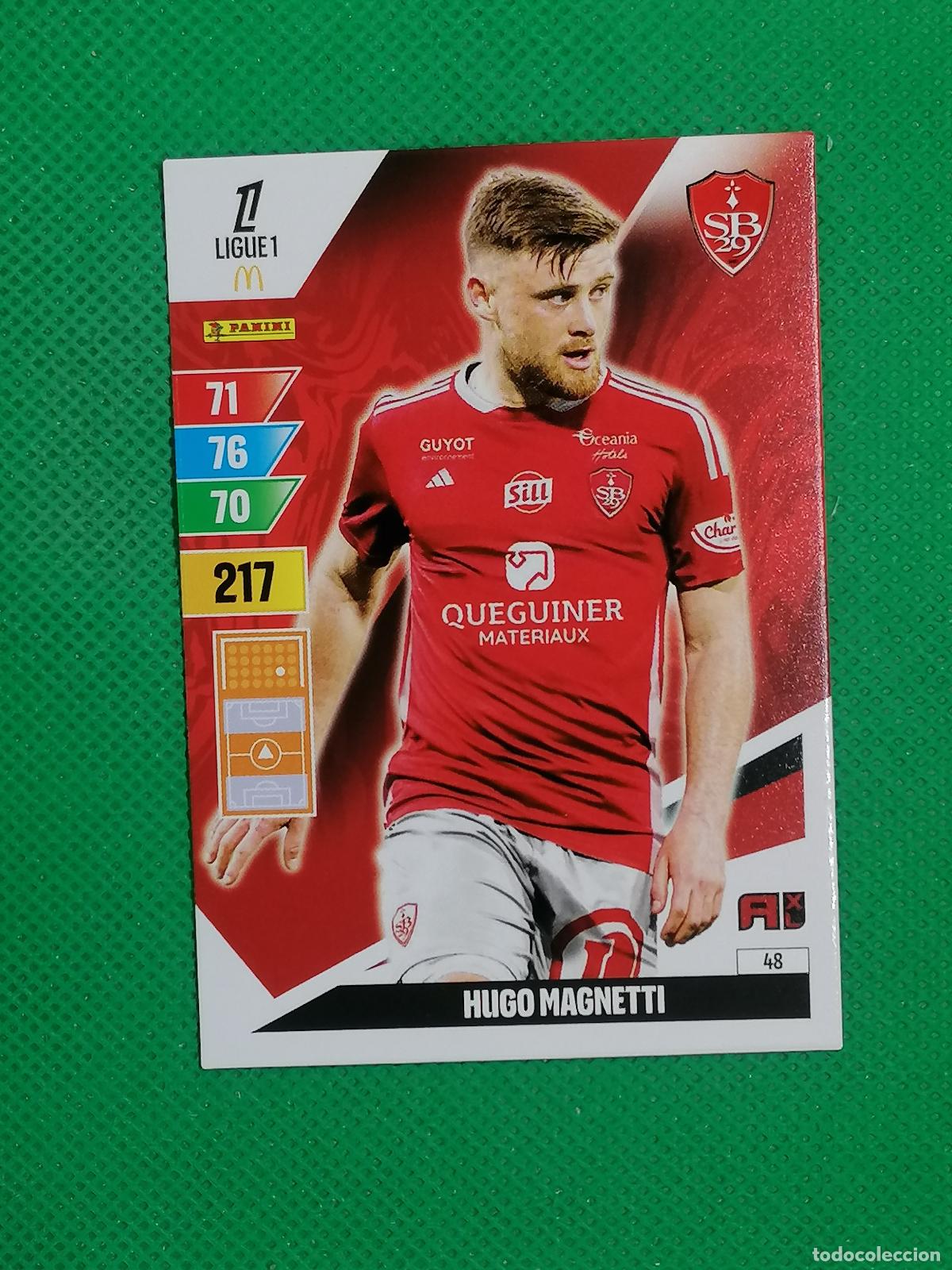 Cromos de f&uacute;tbol: 48 HUGO MAGNETTI STADE BRESTOIS 29 ⚽ LIGUE 1 MCDONALDS ADRENALYN XL 2024 2025 24 25 ⚽