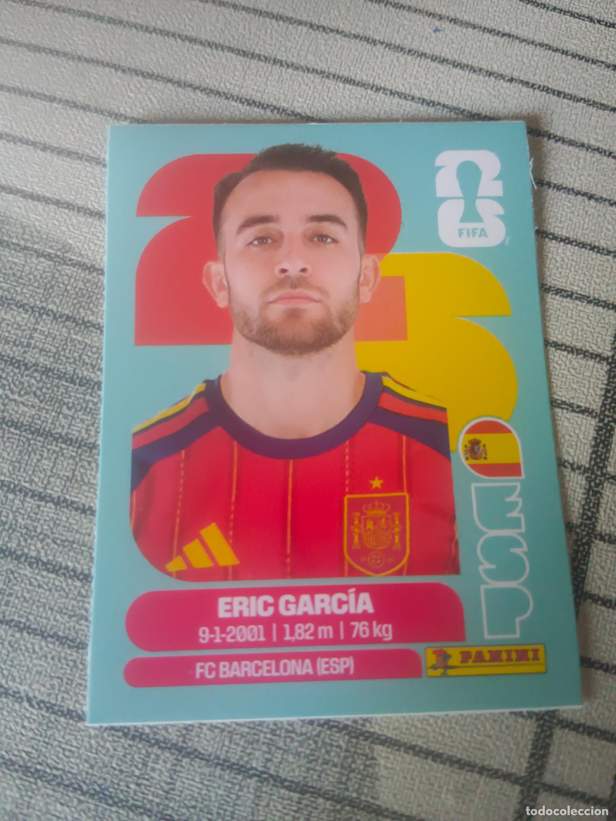 Cromos de f&uacute;tbol: MUNDIAL 2026 ACTUALIZACION ESPA&Ntilde;A J8 J 8 ERIC GARCIA FIFA WORLD CUP REVISTA JUGON