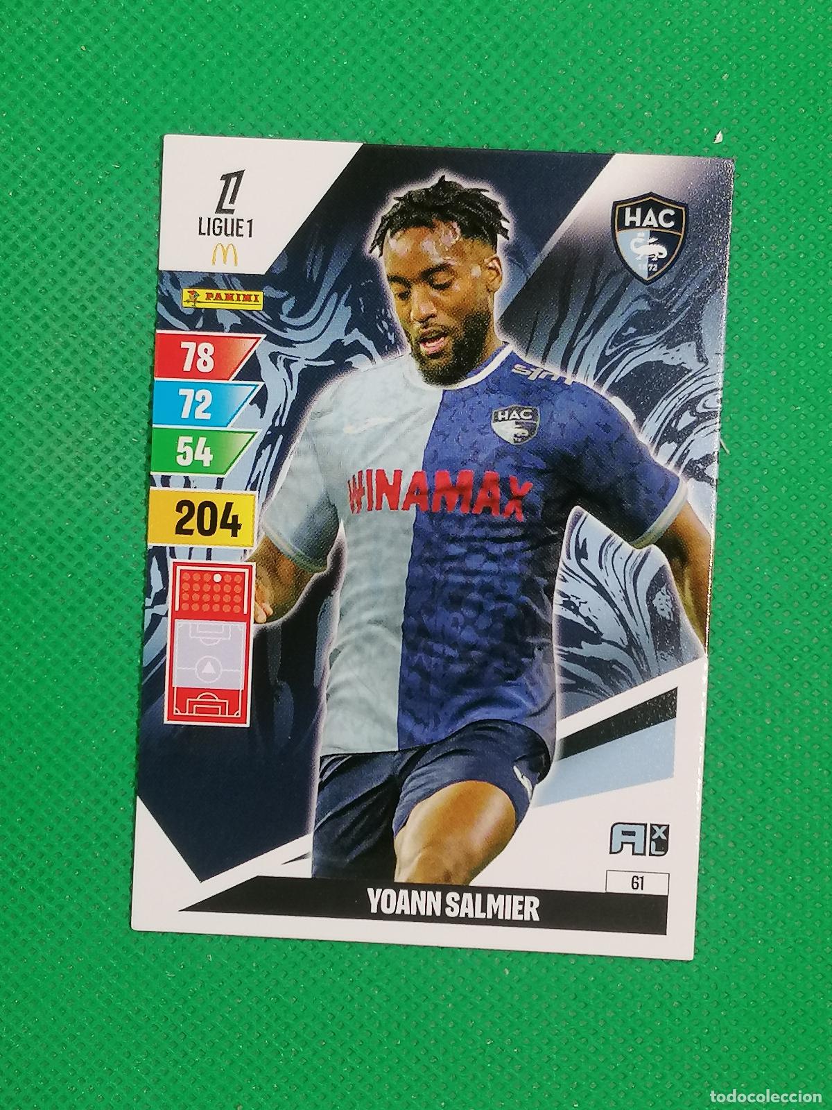 Cromos de f&uacute;tbol: 61 YOANN SALMIER LE HAVRE ⚽ LIGUE 1 MCDONALDS ADRENALYN XL 2024 2025 24 25 ⚽