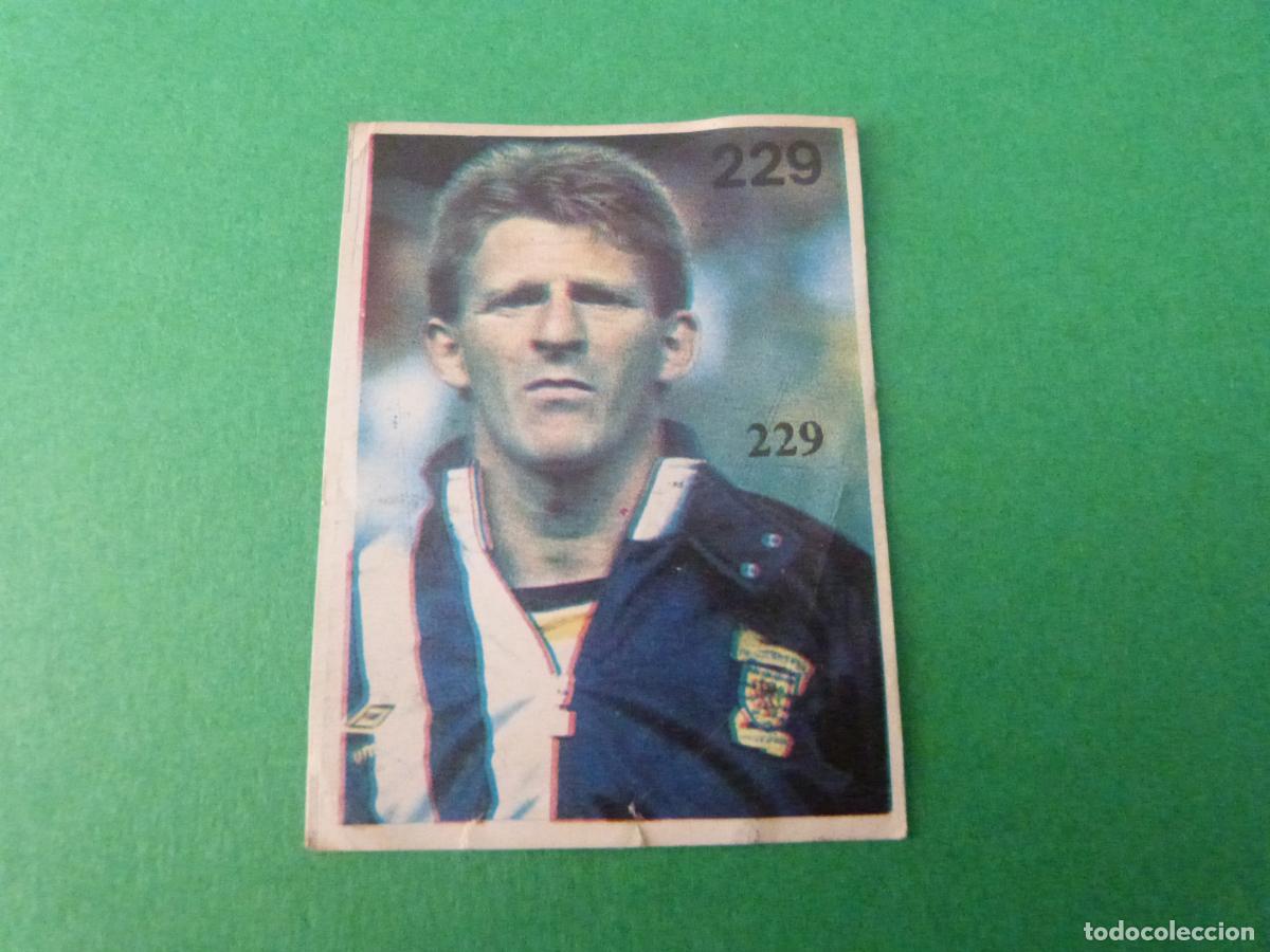 Cromos de f&uacute;tbol: CROMO FUTBOL STRACHAN ESCOCIA DESPEGADO N&ordm; 229 MUNDIAL ITALIA 90 REYAUCA