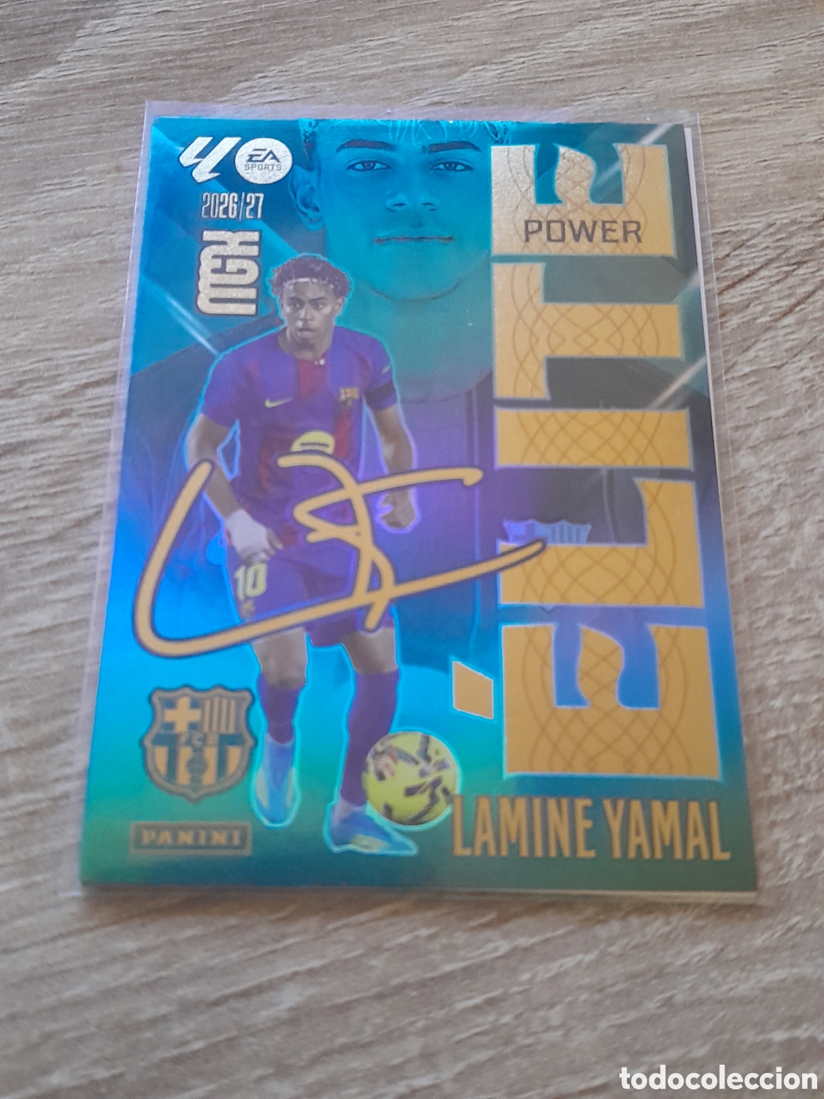 Cromos de f&uacute;tbol: Lamine Yamal P9 P 9 - &Eacute;lite Power - Barcelona - MEGACRACKS - 2026 2027 26 27 - MGK