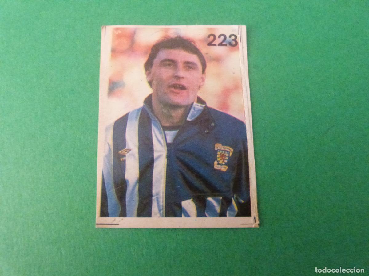 Cromos de f&uacute;tbol: CROMO FUTBOL MALPAS ESCOCIA DESPEGADO N&ordm; 223 MUNDIAL ITALIA 90 REYAUCA