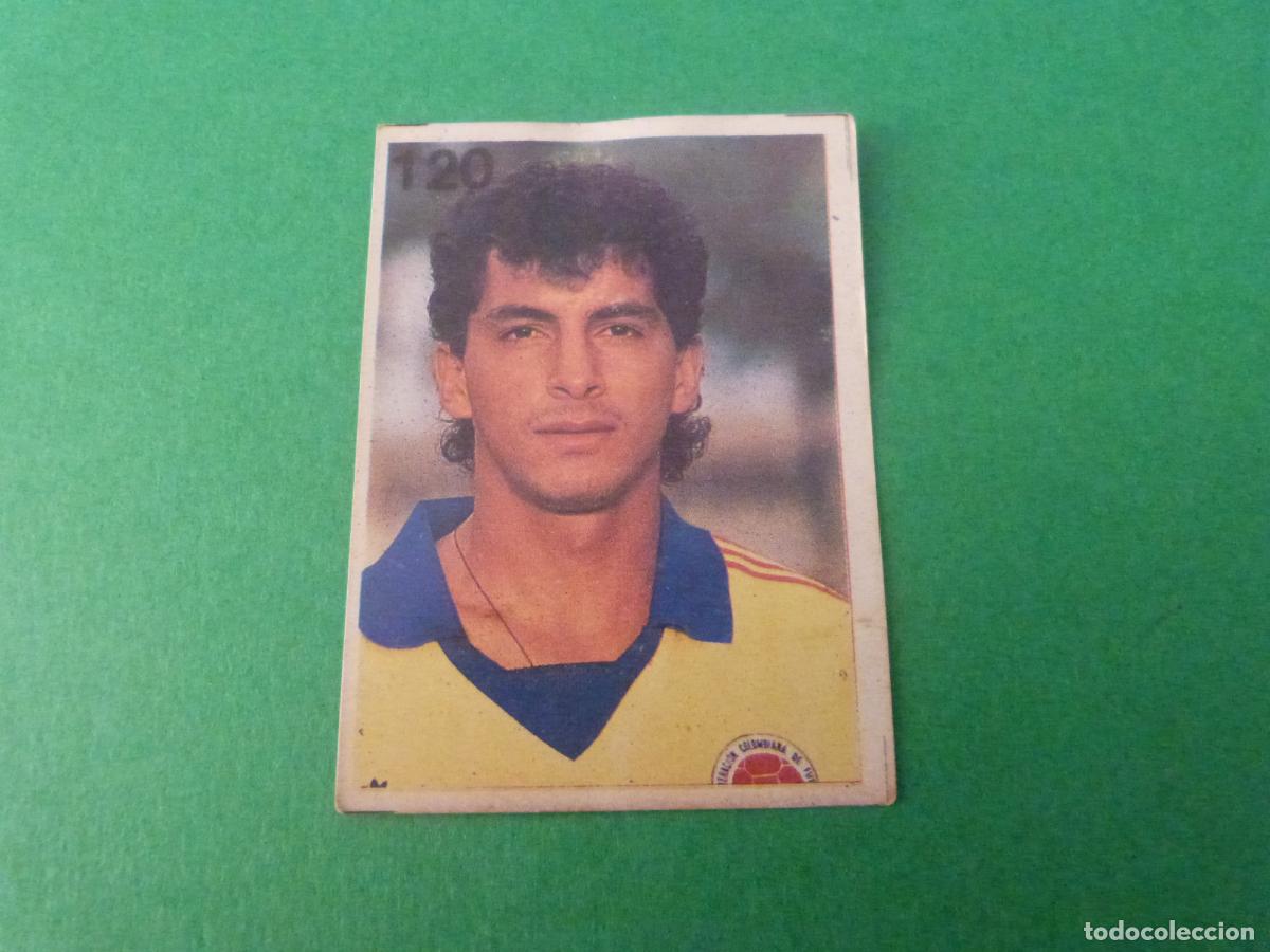 Cromos de f&uacute;tbol: CROMO FUTBOL HERNANDEZ COLOMBIA DESPEGADO N&ordm; 120 MUNDIAL ITALIA 90 REYAUCA