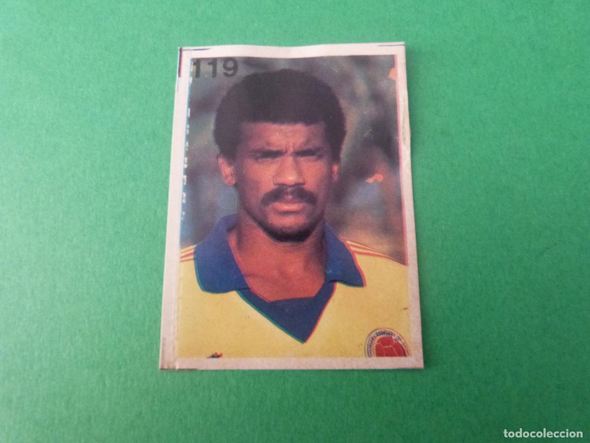 Cromos de f&uacute;tbol: CROMO FUTBOL IGUARAN COLOMBIA DESPEGADO N&ordm; 119 MUNDIAL ITALIA 90 REYAUCA