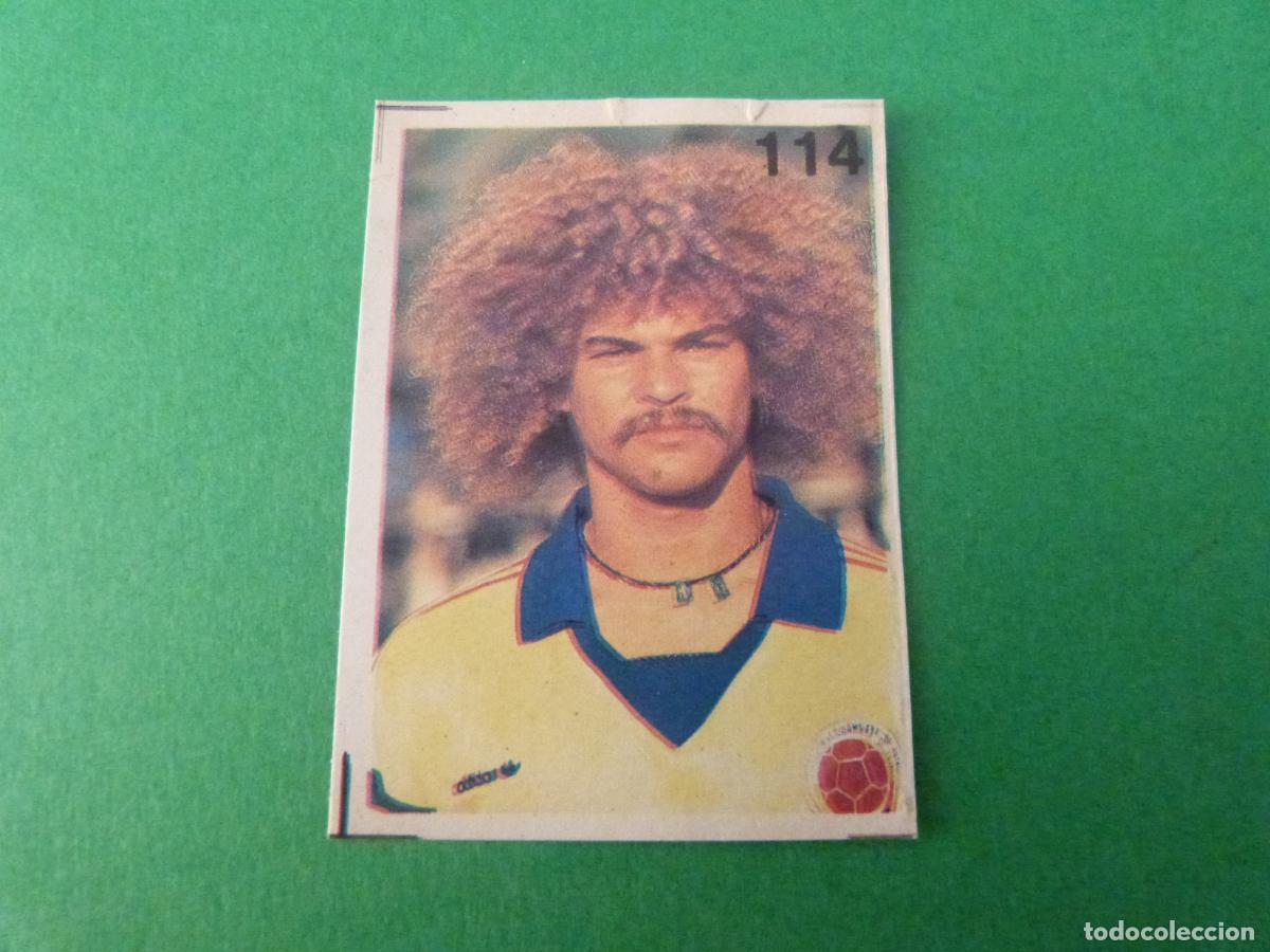 Cromos de f&uacute;tbol: CROMO FUTBOL VALDERRAMA COLOMBIA DESPEGADO N&ordm; 114 MUNDIAL ITALIA 90 REYAUCA