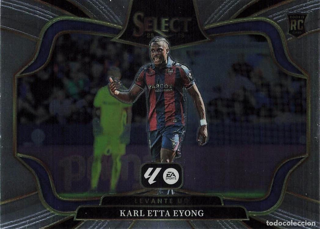 Cromos de f&uacute;tbol: Carta Karl Etta Eyong #235 Field Level RC Rookie Card Panini Select LaLiga 2025/26 Levante UD